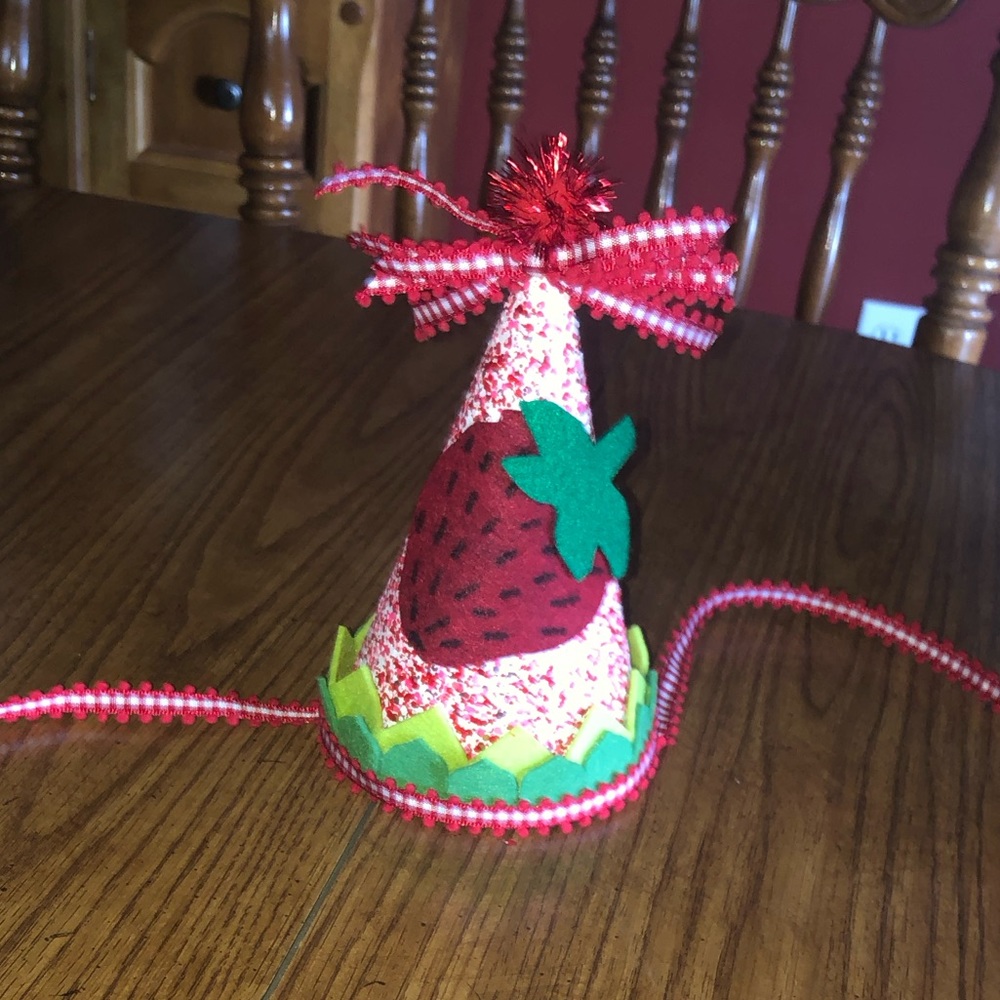 Strawberry Party Hat (toddler)
